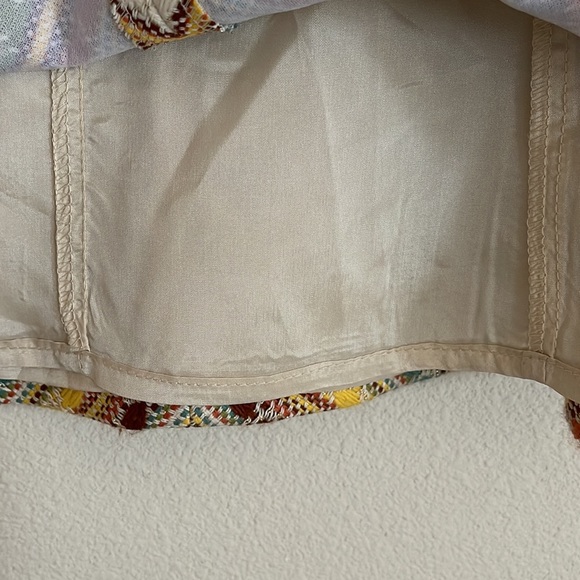 Nanette Lepore Embroidered Chevron Multicolor Skirt Size 10 - Picture 5 of 10